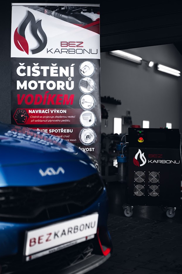 Výsledky měření po dekarbonizaci motoru vodíkem