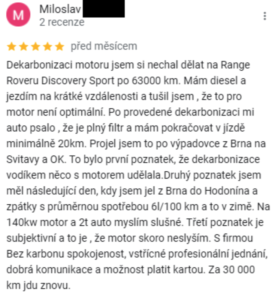 Recenze dekarbonizace motoru