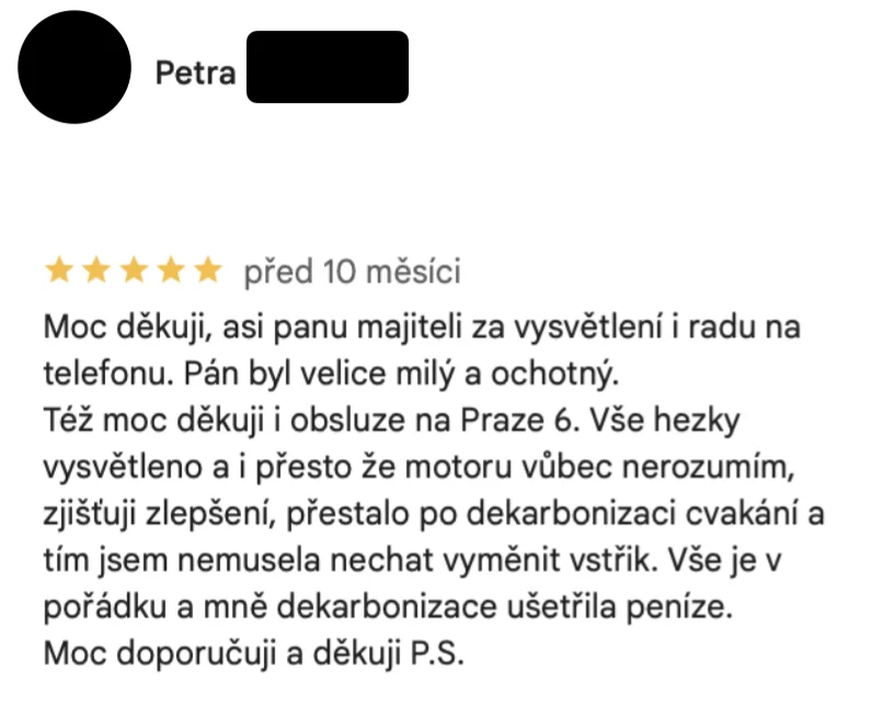 dekarbonizace motoru
